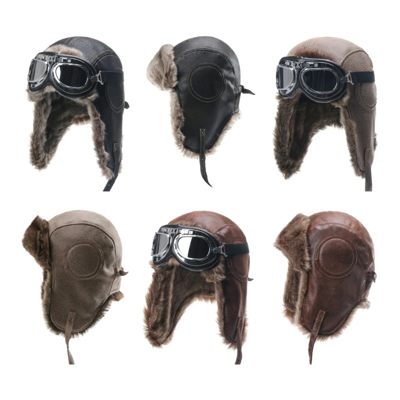 

Повседневный зимний головной убор для женщин, теплая шапка-ушанка с черепом, стильная кепка с капюшоном, утолщенная шапка-ушанка