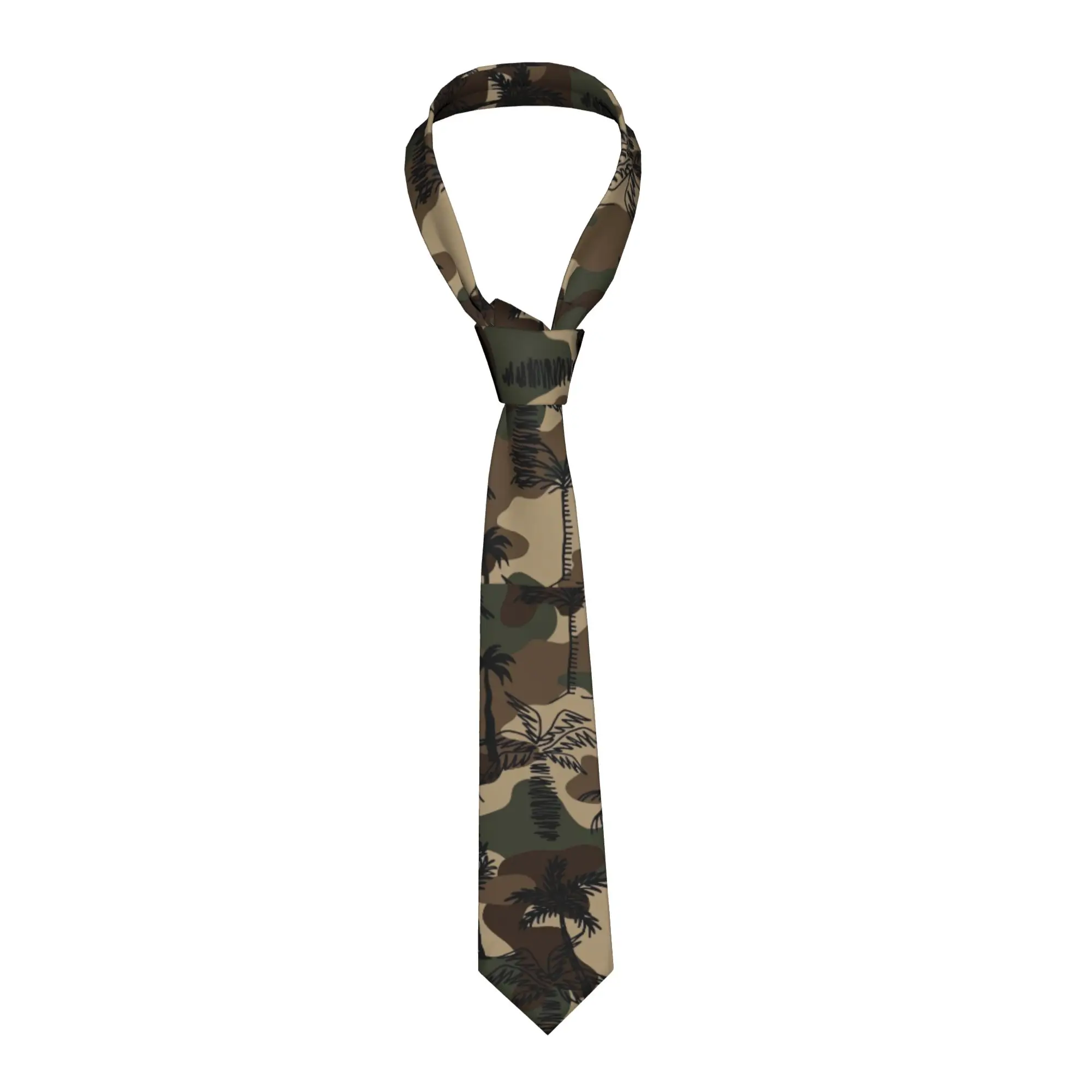 Camouflage Tie  Wedding Party Neck Ties Men Cute Funny Necktie Accessories Quality Graphic Collar Tie