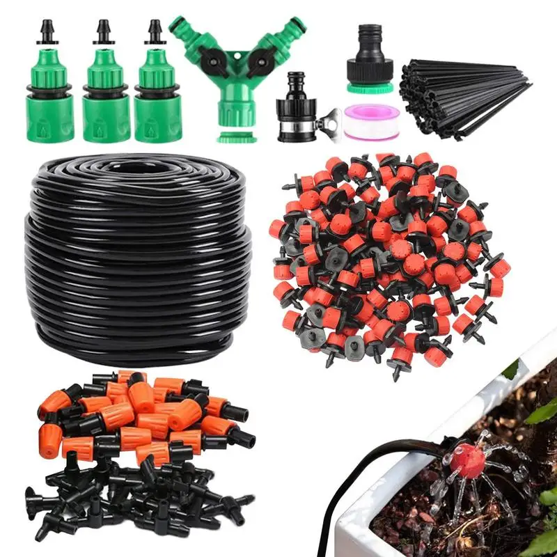 

Automatic Sprinkler System Kit Quick Connect Garden Watering System Quick Connect Patio Misting Distribution Tubing Watering