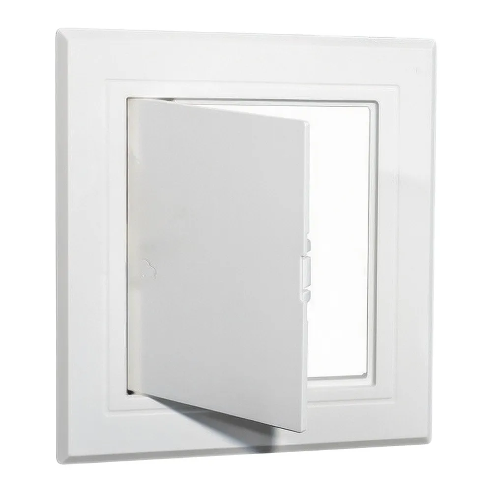 White ABS Inspection Hatch Cover For Ceiling Panel, Decorative Air Conditioner Port In 250/300/350mm Sizes