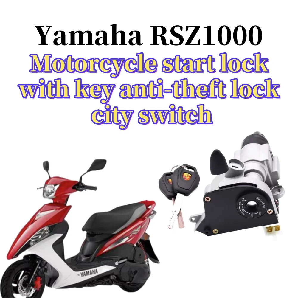 

Serrure de démarrage de moto avec clé, serrure antivol, interrupteur de ville, serrure électrique pour scooter, Yamaha RSZ100