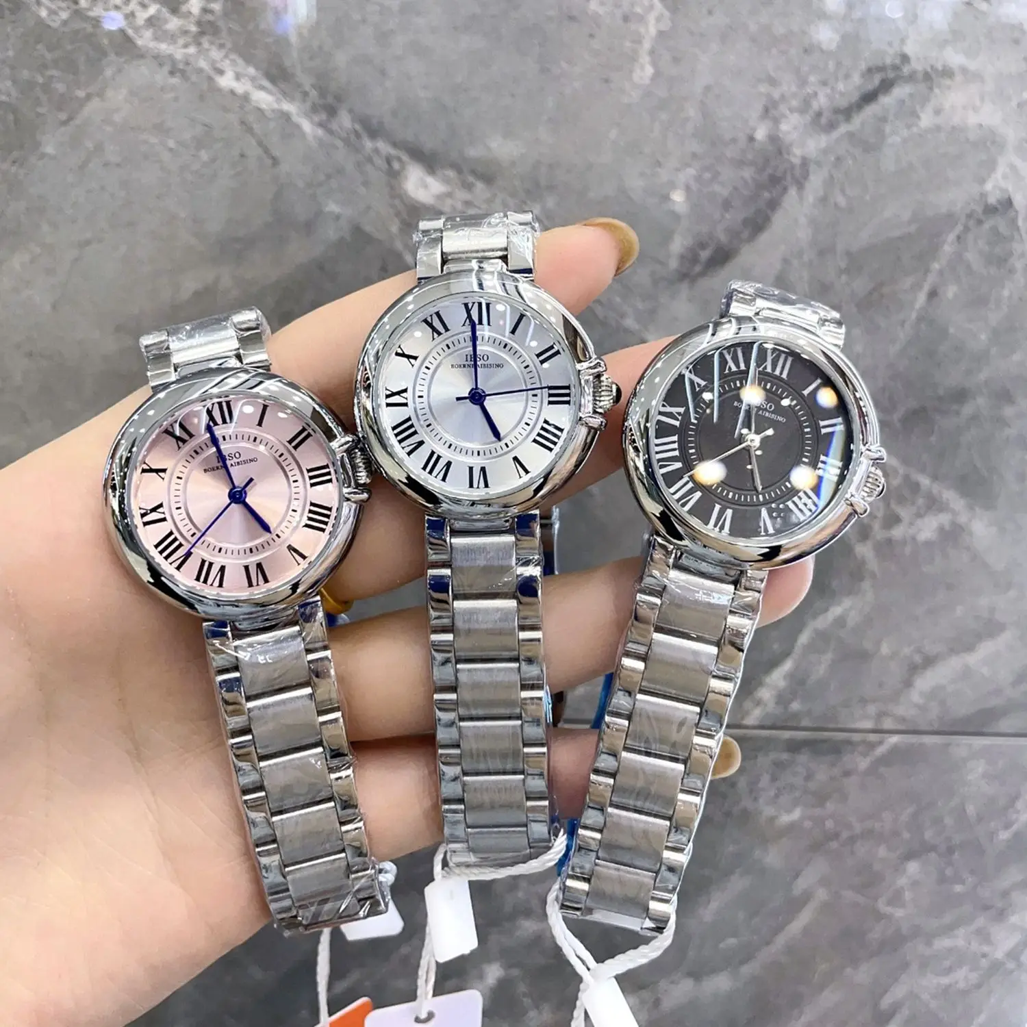 Neue modische Damenuhr aus Edelstahl mit Quarzwerk (2025)، Luxuriöse und minimaltici Trenduhr За Damen، ملحقات Damen #5
