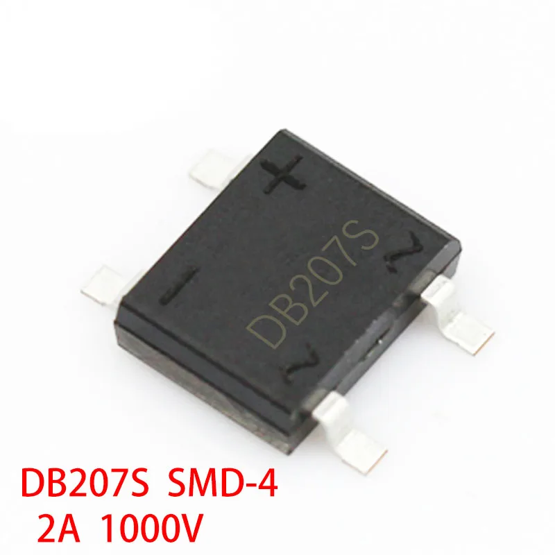 20PCS/LOT DB207 DIP-4 DB207S SMD-4 DBS 2A 1000V Good quality Rectifier Bridge Stack In stock
