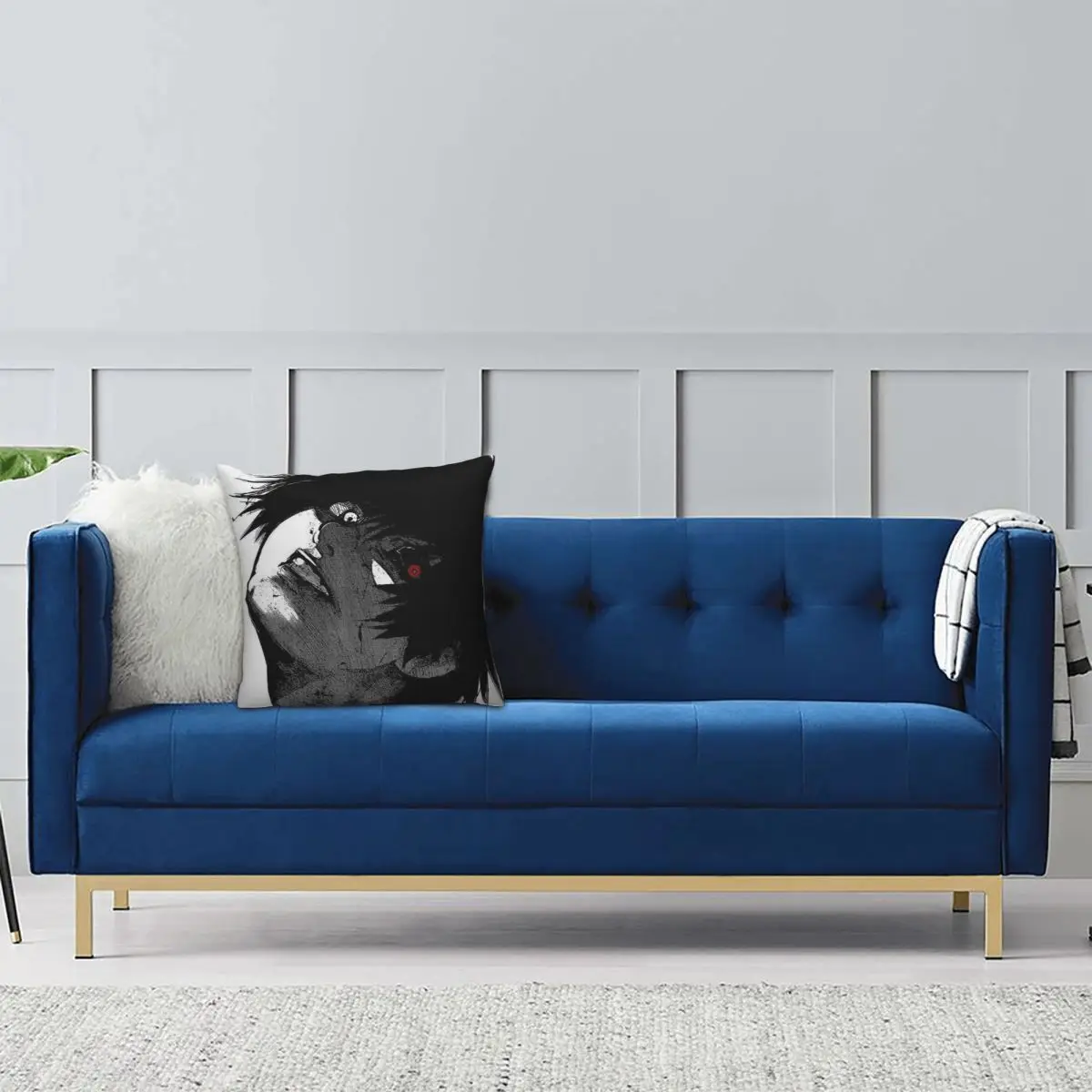 Tokyo Ghoul Anime Square Pillowcase Pillow Cover Cushion Decor Comfort Throw Pillow for Home Living Room