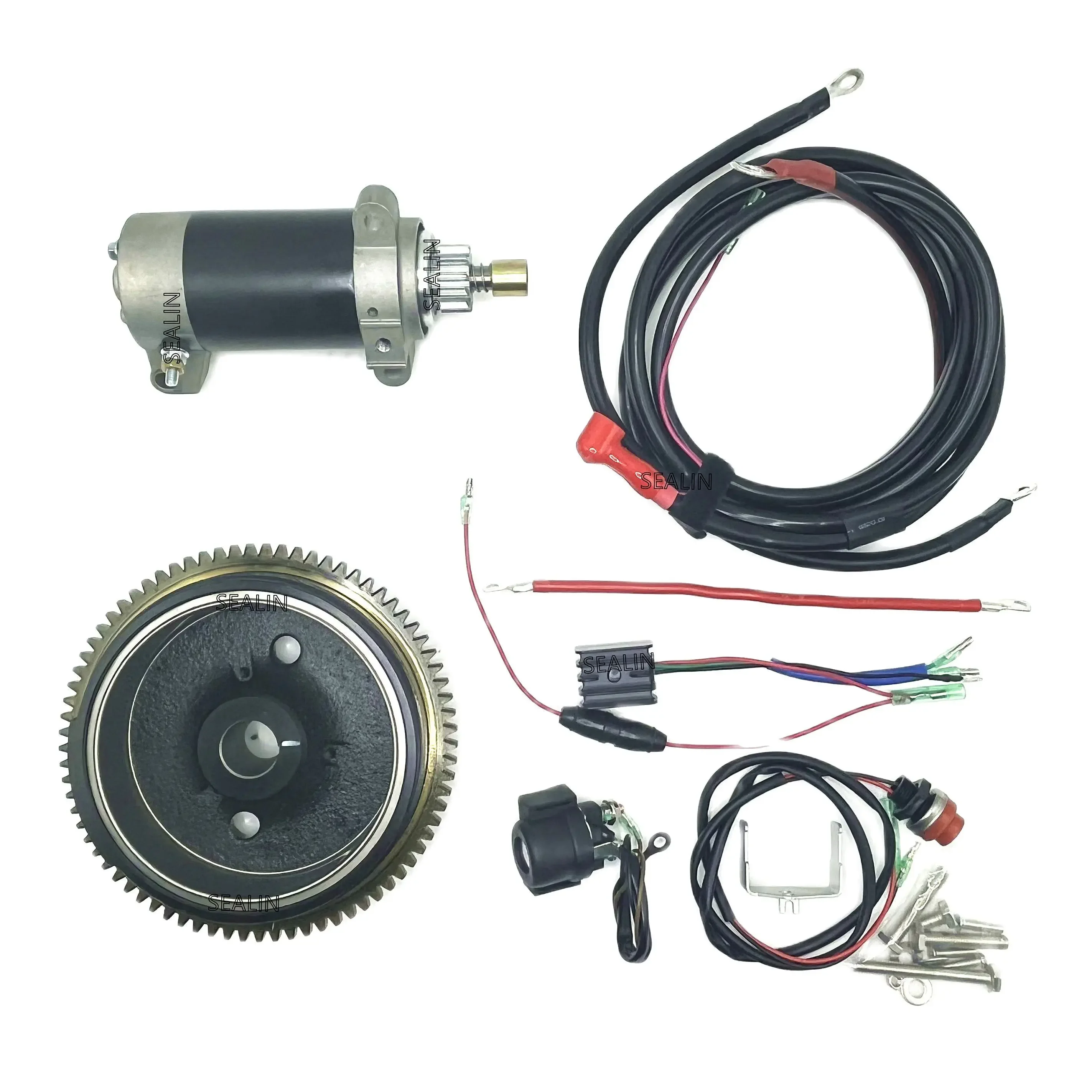 Electric Starter Flywheel Kit For Parsun F15A F20A F20ABMS F15ABMS 4 Stroke 15hp 20hp Model 6AH