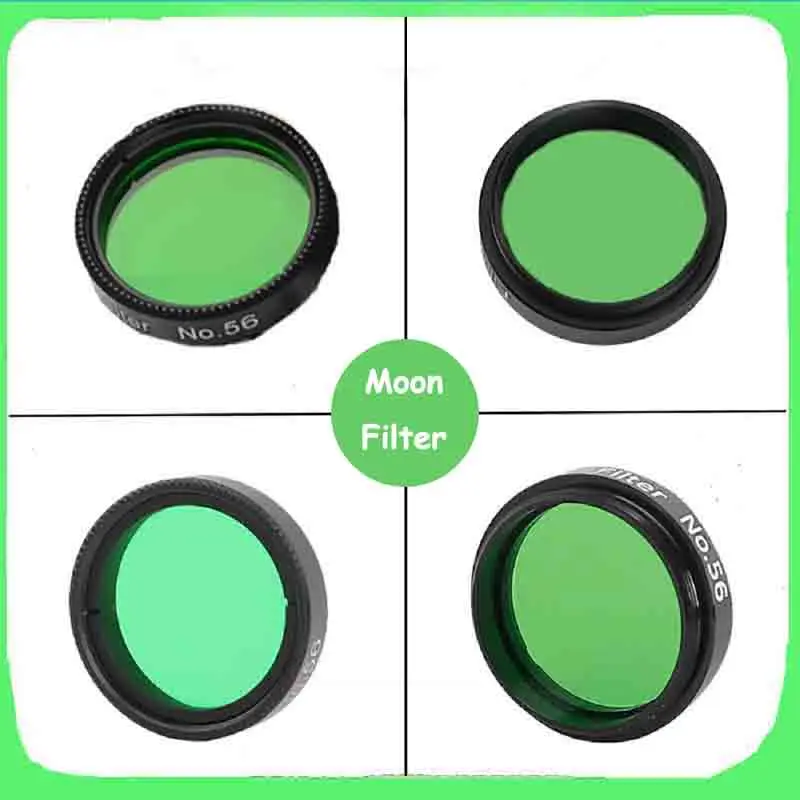 1.25インチ グリーンムーンフィルター M28.6*0.6mm 金属糸付き 天体望遠鏡接眼アクセサリー 月面&惑星観察用