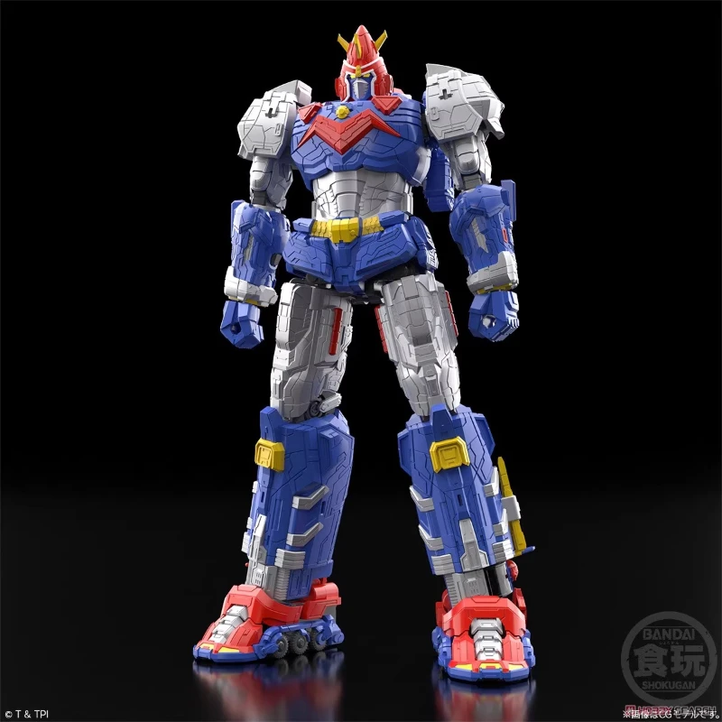 Bandai-máquina súper electromagnética genuina Voltes V, modelo de ensamblaje, Kit de modelismo, periférico de animé, figura de acción genial, regalo