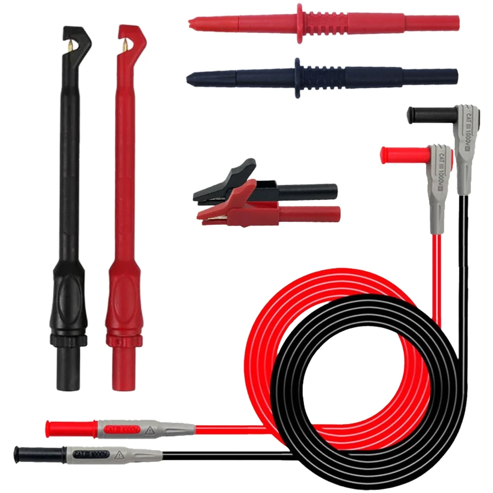 Non-Piercing 4mm Test Leads for Multimeters Targeted at Automotive Repair Scenarios for Fast and Secure Signal Acquisition