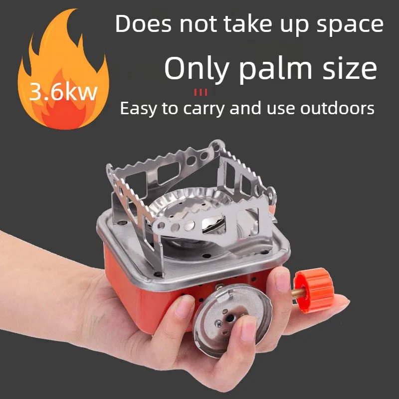 

Портативная складная кассетная плита, мини-плита квадратной формы для кемпинга, барбекю, пикника, походов, путешествий, 0,4 кг, 3,6 кВт, легкая