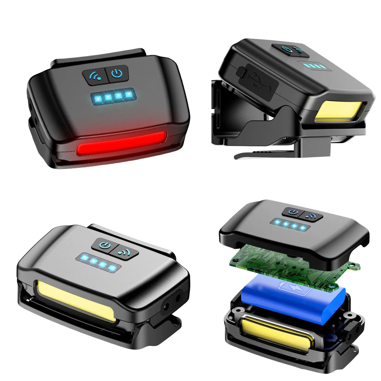 

Headlamp Flashlight with Mosquito Repellent COB ClipOn Cap Lights Long Runtime for Night Fishing Camping and Outdoor Work