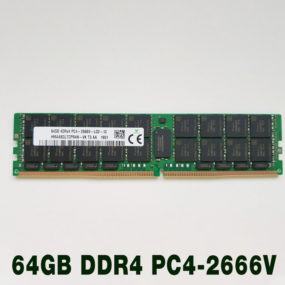 

1 шт. для SK Hynix RAM 64G 2666 МГц ECC REG Память Высокое качество Быстрая доставка 64 ГБ DDR4 4DRX4 PC4-2666V