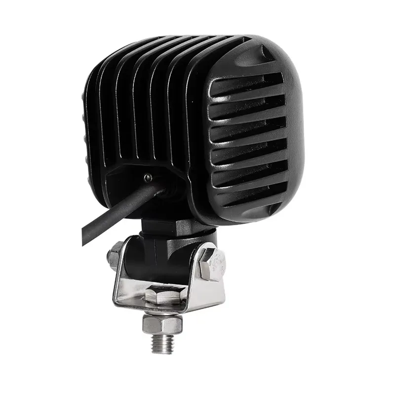 50W floodlit square LED truck work light, compliant with EMC CISPR25