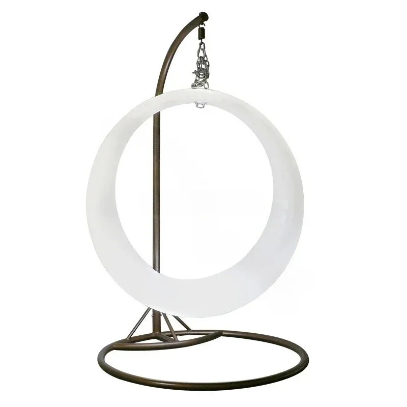 

LED Light-emitting Outdoor Swings Home Outdoor Furniture Solar Waterproof Garden Decoration Patio Balcony Crescent Hanging Chair