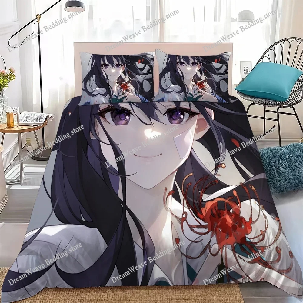 

L-Lycoris Recoil Duvet Cover Set Home Style Bedding Soft Laundry Cotton Bed Student Dormitory Gift