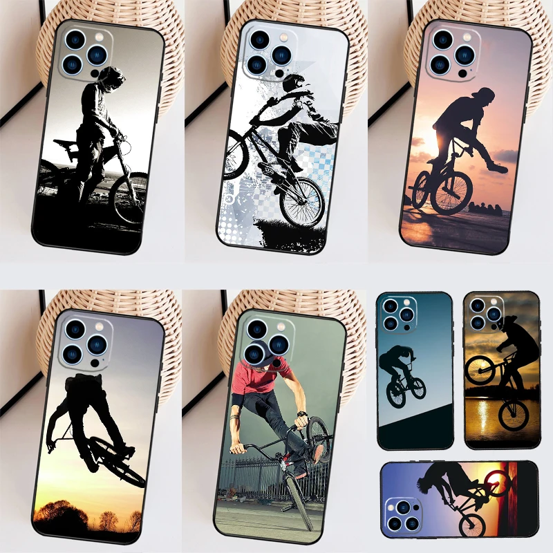BMX Bike Extreme Sport Case For Xiaomi 17 Pro Max 15 14T 15T 17T Pro POCO F9 Ultra F5 F6 F7 F8 X5 X6 X7 X8 Pro Cover