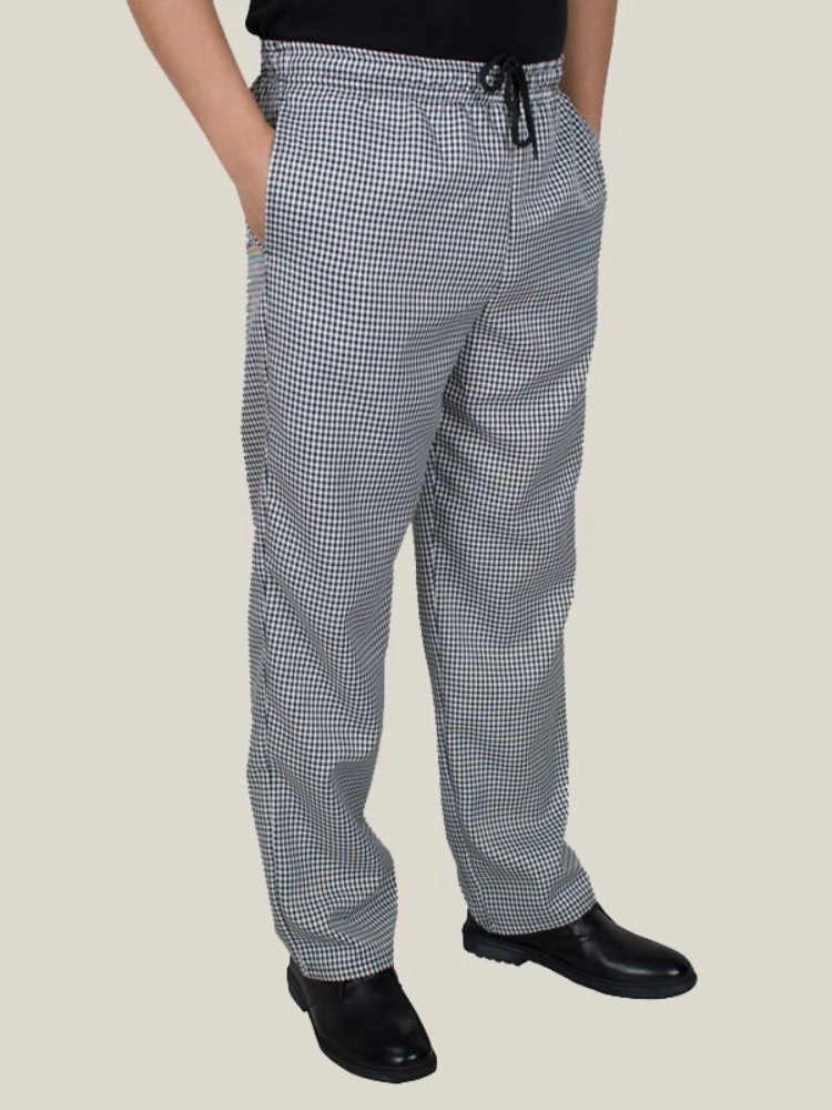 Black Chef Pants, Hotel Kitchen, Restaurant, Zebra Pants, Checkered Chef Work Pants, Stretch Pants