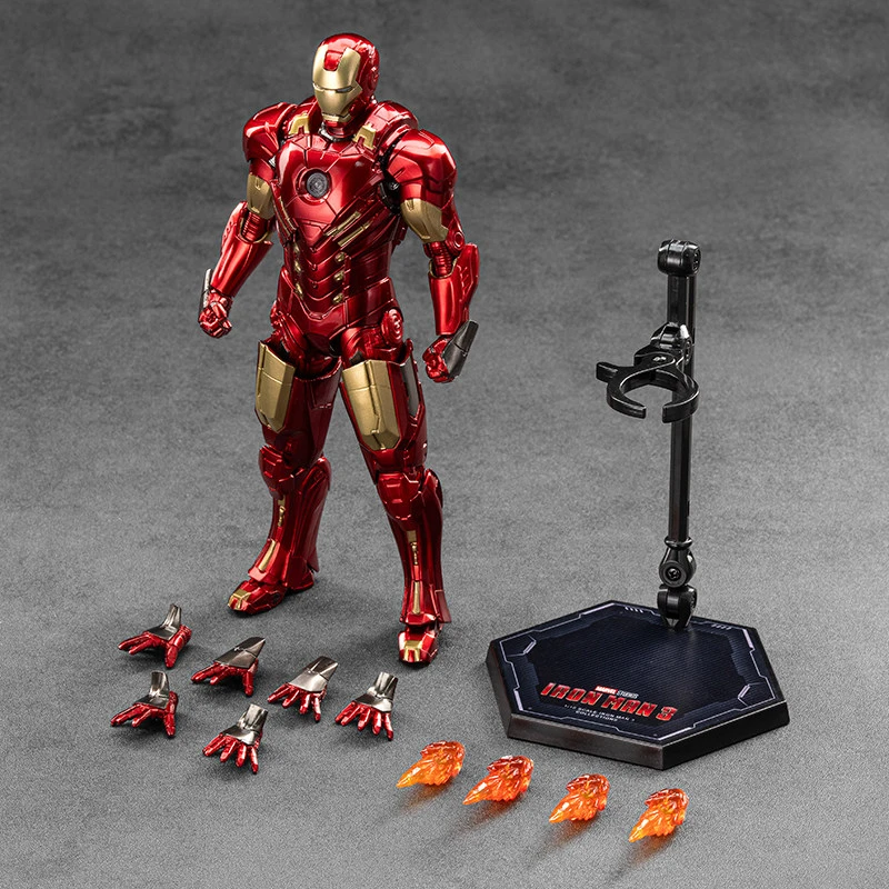 Figurines d'action ZD Toys Iron Man MK8 MK20 MK34 MK32 MK31 MK18 MK28, modèle Mecha Tony Stark, collection de jouets mobiles Anime Avengers