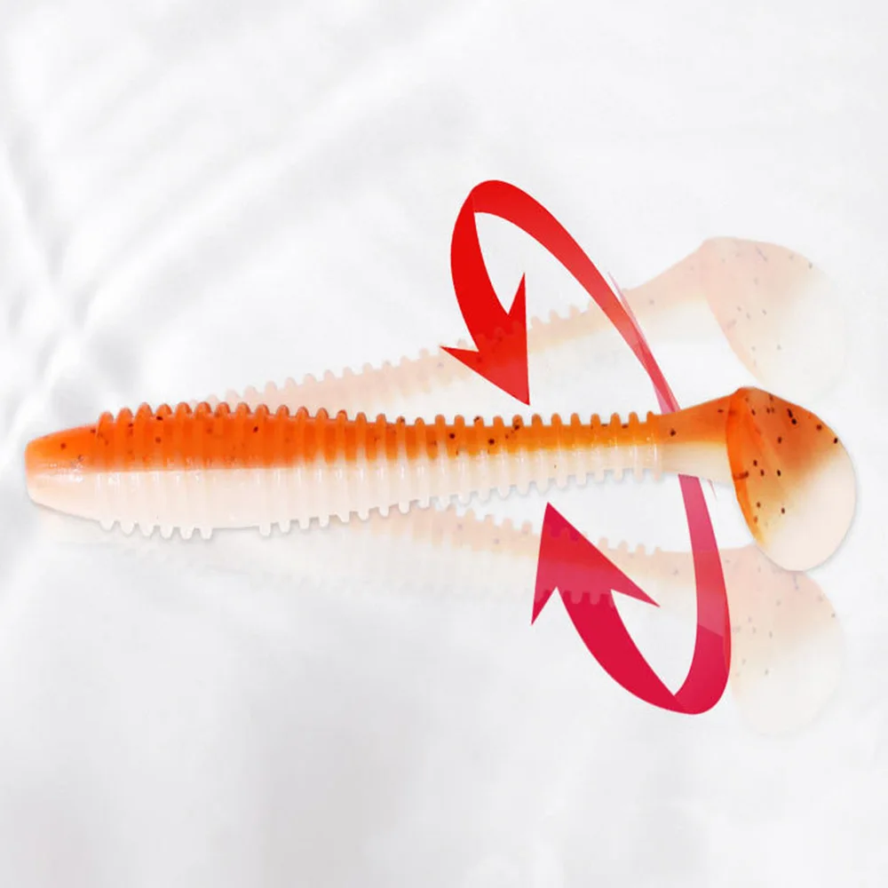 1-100PCS Soft Baits Silicone Lures for Fishing Supplies New Artificial Fishing Bait Fihing Wobbler Goods Fake Fish Kit Sports