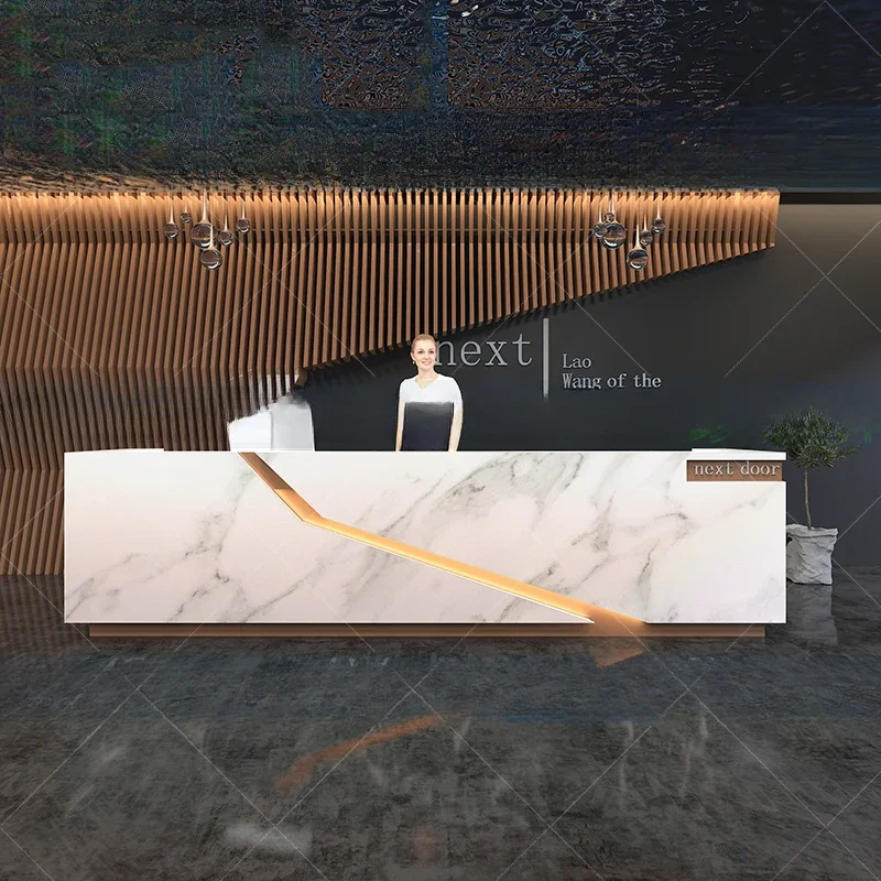 

Organizers Luxury Reception Desk European Garden Consable Cashier Reception Desk Modern Executive Mostrador Unique Furniture