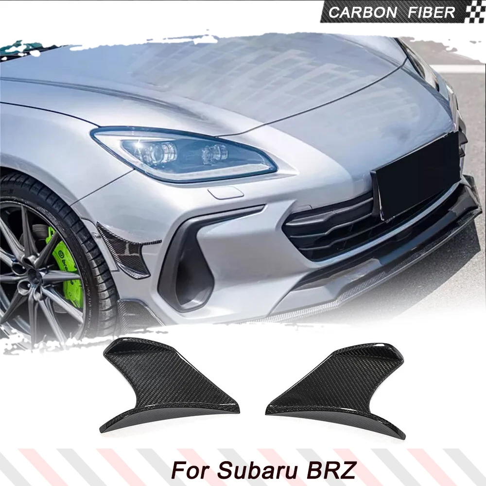 

Carbon Fiber Front Bumper Splitters Canards Fins For Subaru BRZ 2022 2023 Car Front Side Splitters Flaps Canards Apron Fins Trim