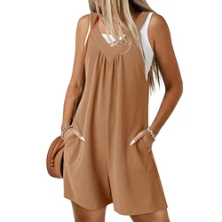 Women Romper Elegant Stand Collar Romper For Women Chic Split Design With Irregular Hem Formal Business Style Jumpsuit Women