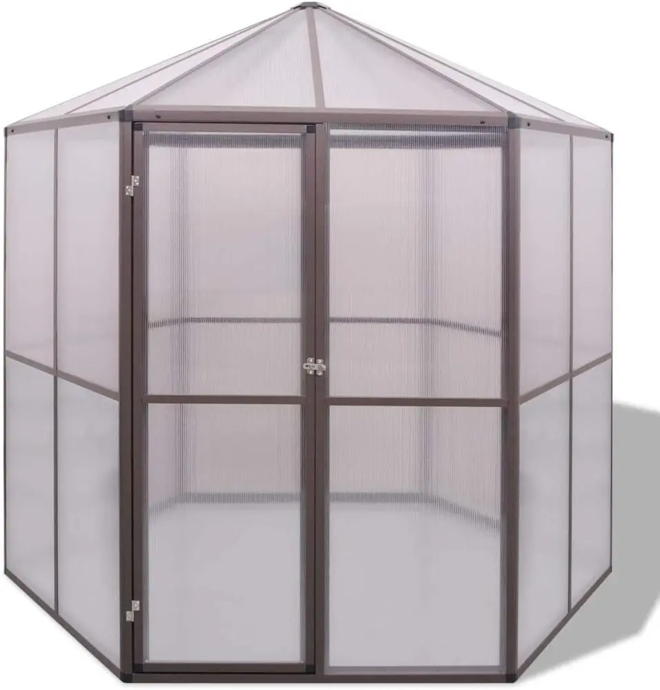 Portable Walk-In Indoor Outdoor Plant Greenhouse Steel Frame ，Greenhouse With Steel Frame 5.4 Ft² 39.4