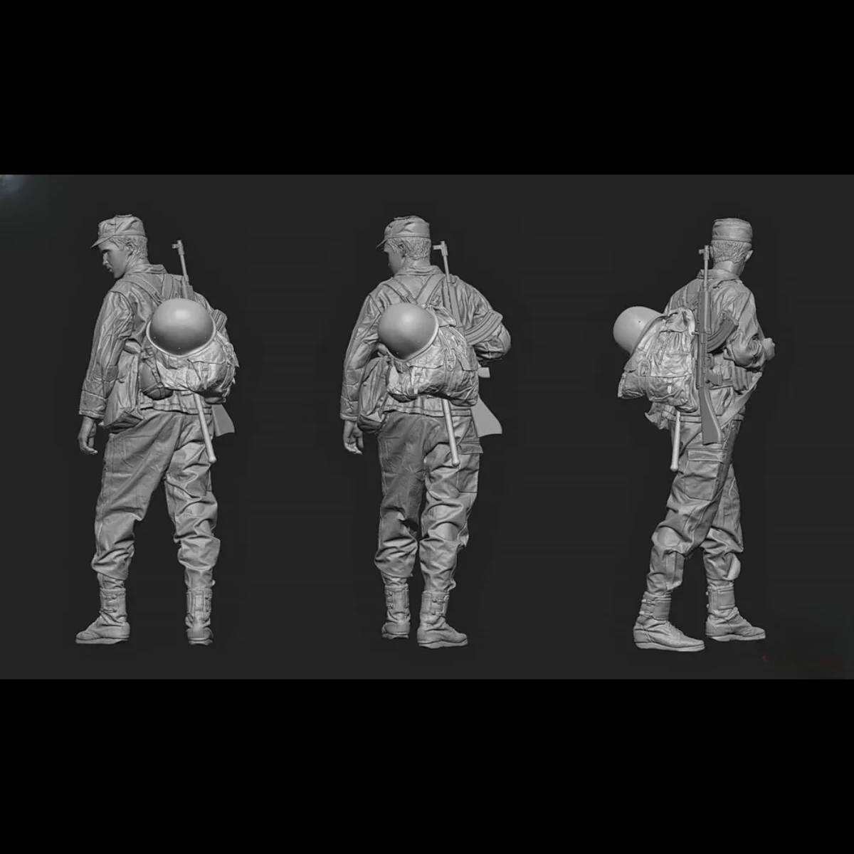 

1/35 Resin unpainted model kit, military theme, Czechoslovak army soldiers unassembled and unpainted GK, 1232R