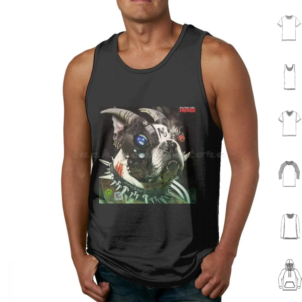 Machine Girl U-Void Synthesizer Album Cover Tank Tops Vest Sleeveless Electronic Breakcore Deathmetal Drum And Bass Jungle