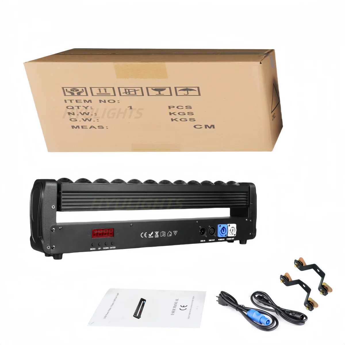 2PCS 200W 2 Sides Beam Curtain&Strobe 360°Infinite Rotation LED Moving Head DJ Bar Stage Effect Light