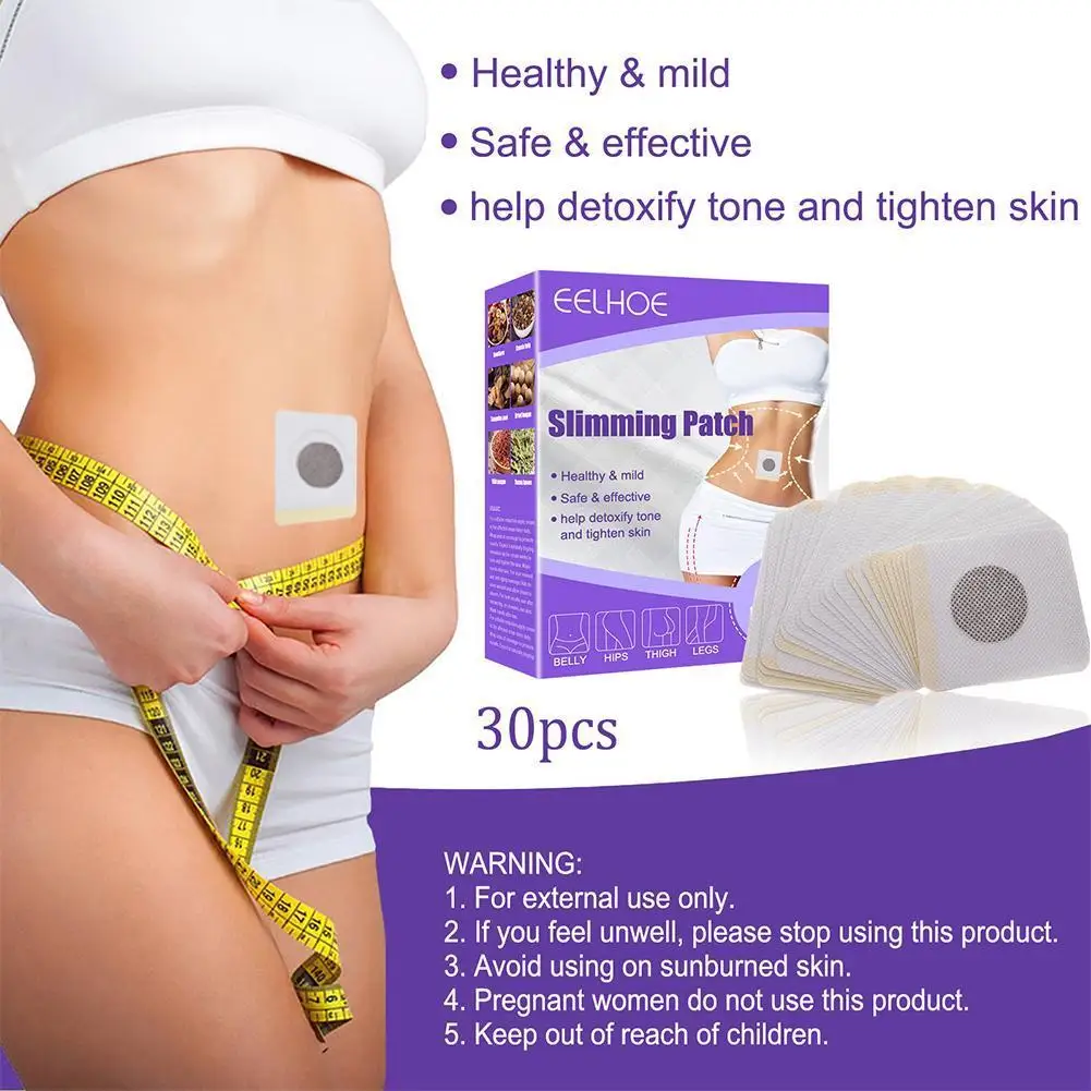 30pcs/box Thin Body Patch Extracts Traditional Chinese Plants Help The Body Tighten And Regulate Metabolism Belly Button Patch