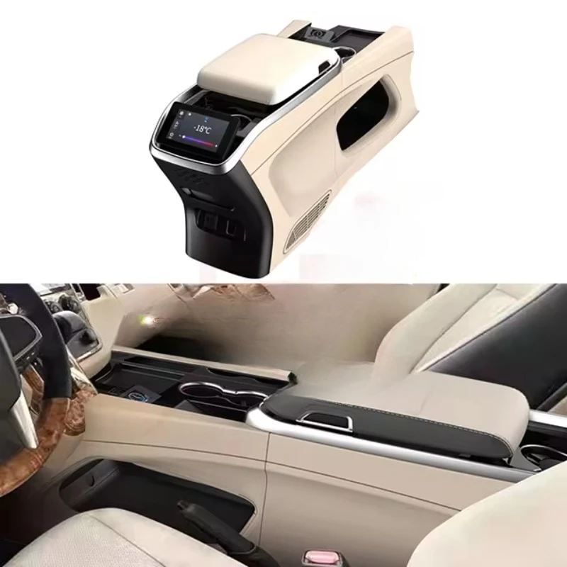 Applicable to  Armrest box central storage box with wireless charging touch screen Armrest box modification