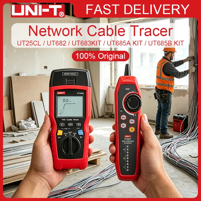 UNI-T UT682 UT683KIT UT685A/B KIT UT25CL Network Wire Tester Tracker RJ11 RJ45 Wire Line Finder Cable Network Cable Tester