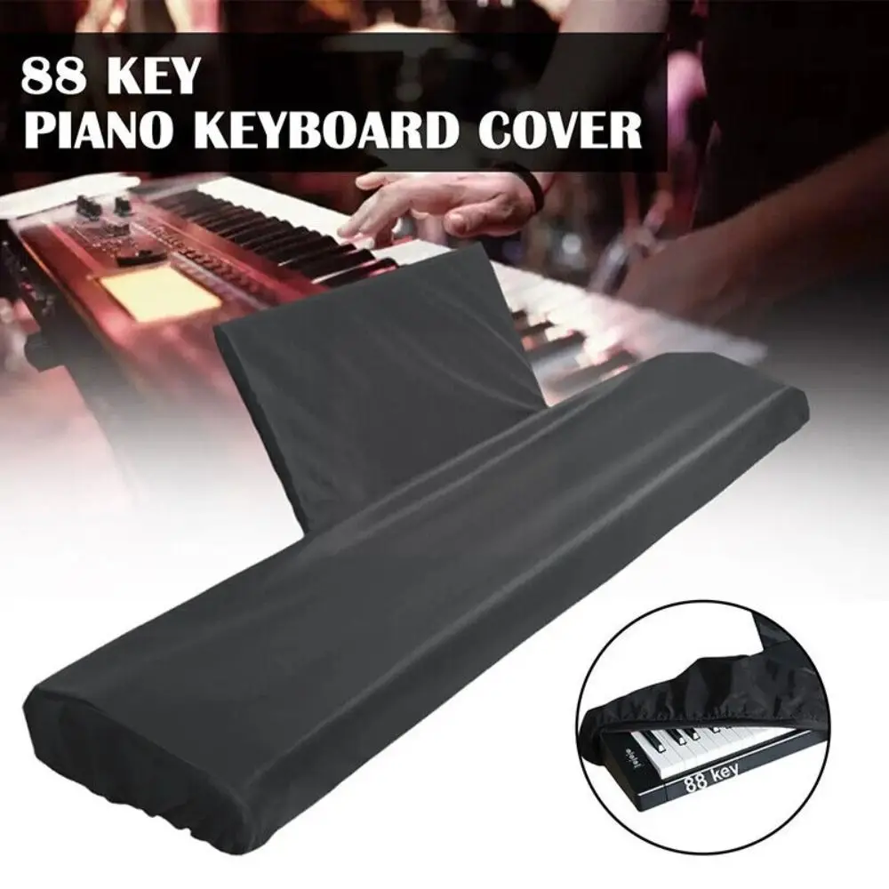 Duurzame Gelamineerde Stof Piano Keyboard Cover Waterdichte Stof Piano Stofhoes Zwart 88 Toets Piano Keyboard Cover