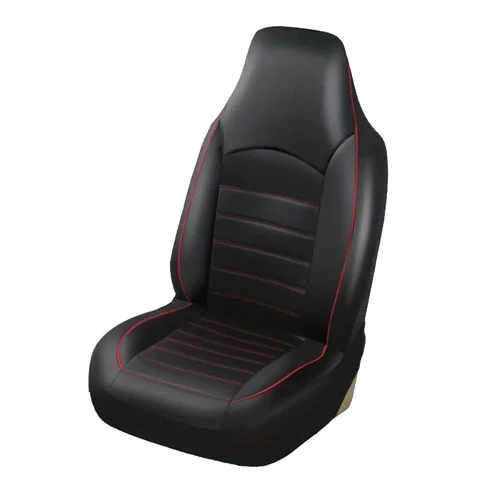 Imagen 2 del producto Fundas de asiento de coche de cuero PU para asientos delanteros, accesorios interiores de coche, fundas de asiento de coche para todas las estaciones, aptas para la mayoría de los coches universales