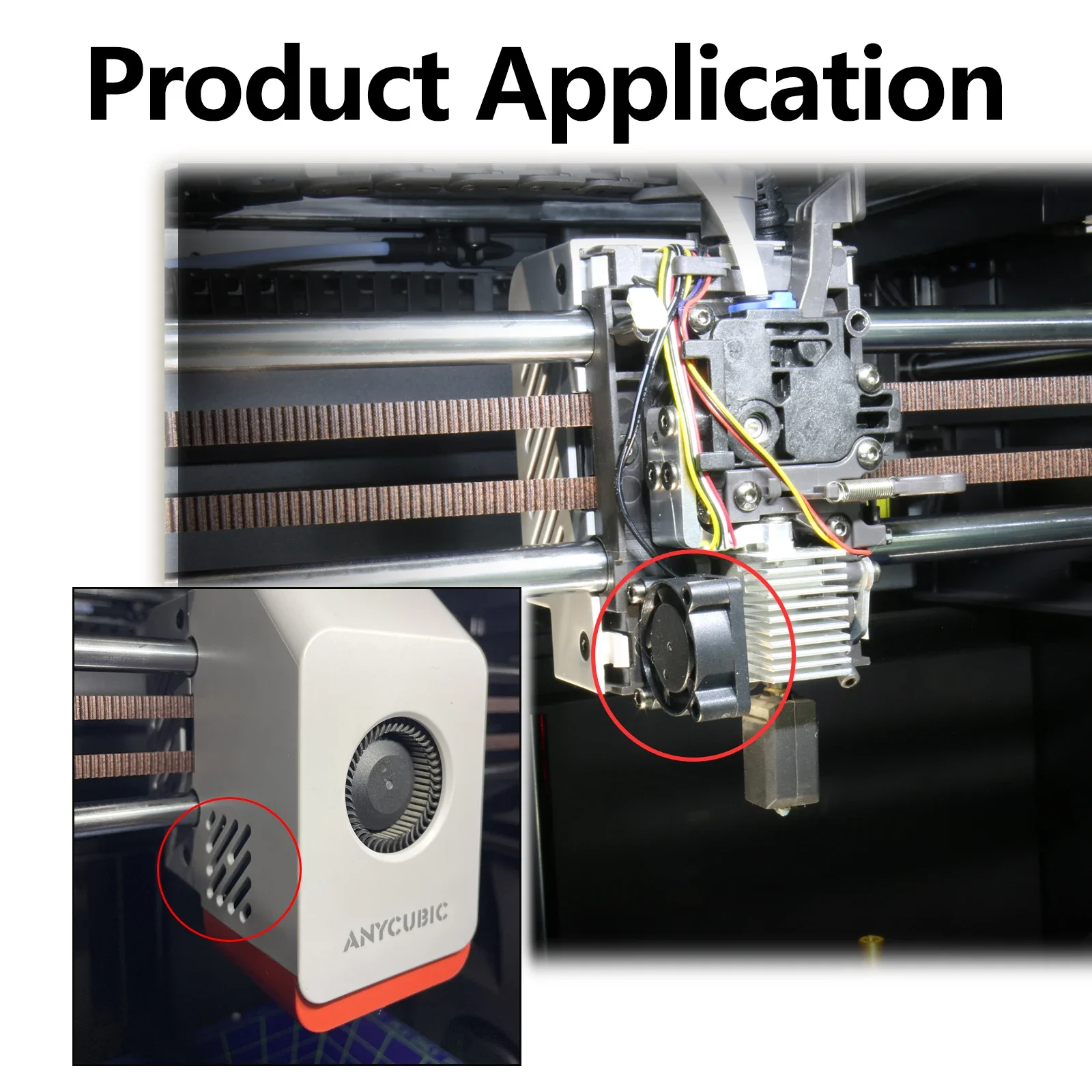

Охлаждающий вентилятор для Anycubic Kobra S1 Hotend 2510, бесшумный комбинированный вентилятор Kobra S1 для печатающей головки Kobra S1, аксессуары для 3d-принтеров