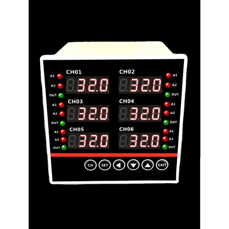 for 6 Channel Multichannel Thermostat Temperature Controller 4 to 20mA Industrial Control Module RS485