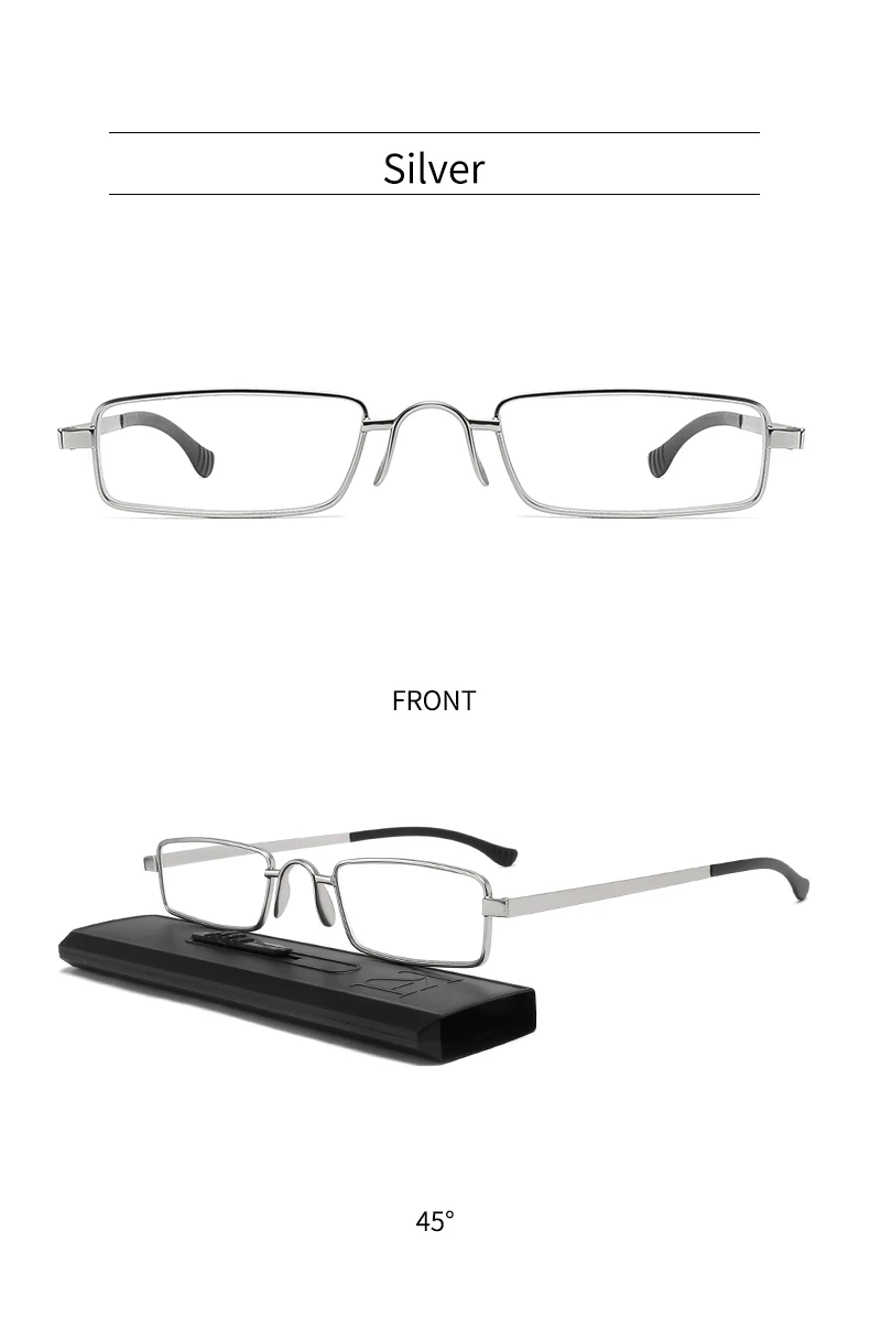 KAEDEK Unisex Neue Mode Klapp Lesebrille Tragbare Anti Augen Überanstrengung Blau Licht Blockieren Leser Gläser Mit Box – Detail 23