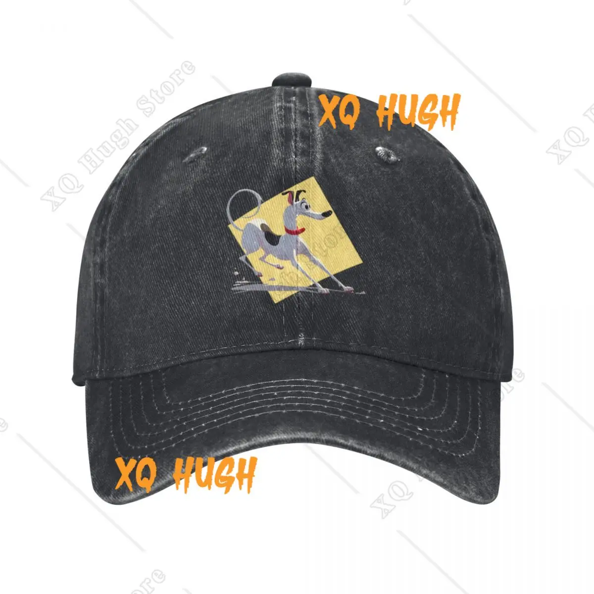 Spot The Hound Baseball Caps Vintage Denim Washed Headwear Unisex Style Outdoor Running Hats