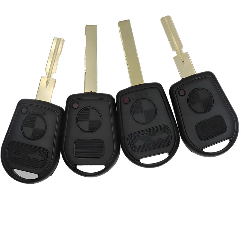 

5pcs For BMW E31 E32 E34 E36 E38 E39 E46 Z3 Fob Key Case 3 Button Uncut Blade Car Key Case Shell