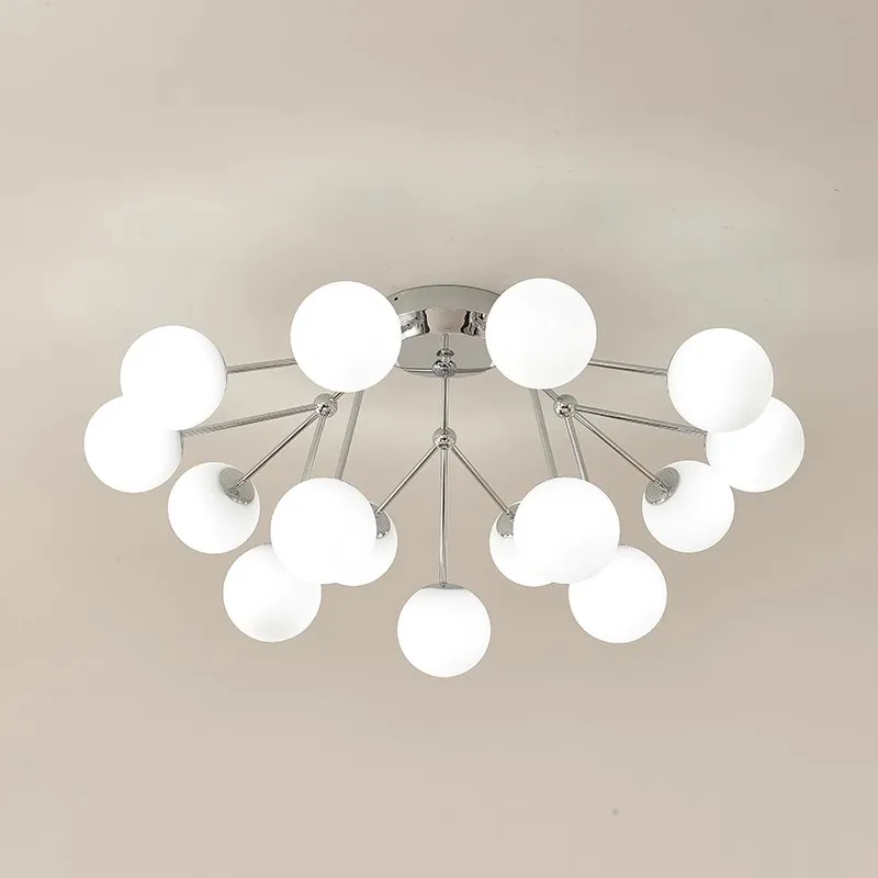 Golden Ceiling Lamp Nordic Magic Bean