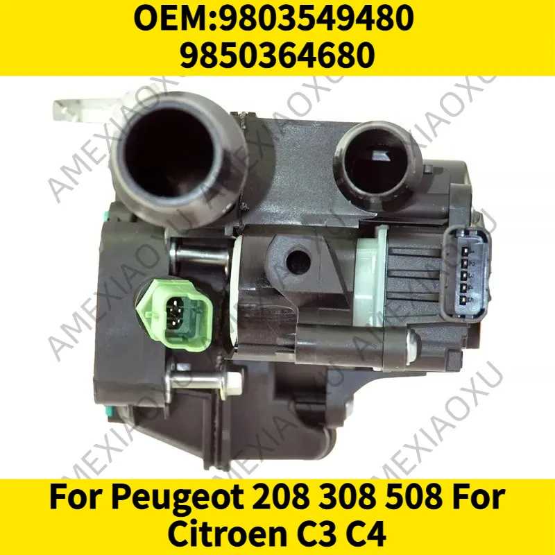 

1PC OEM:9803549480 9850364680 For Peugeot 208 308 508 For Citroen C3 C4 High Quality Coolant Thermostat Housing With Gasket