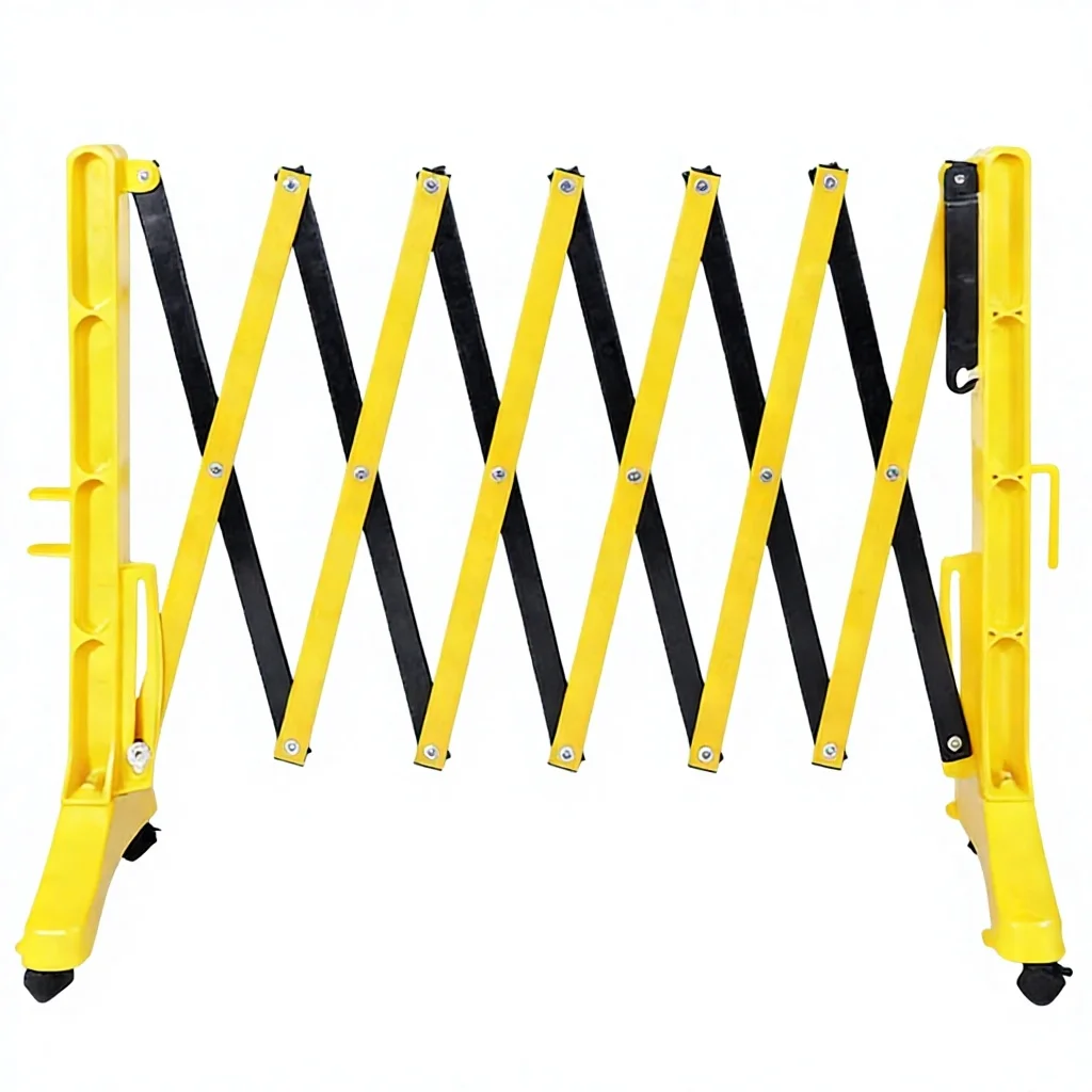 【Durable Using】Hot-selling Portable Telescopic High-Strength Prismatic Reflective PVC-Coated Traffic Barrier