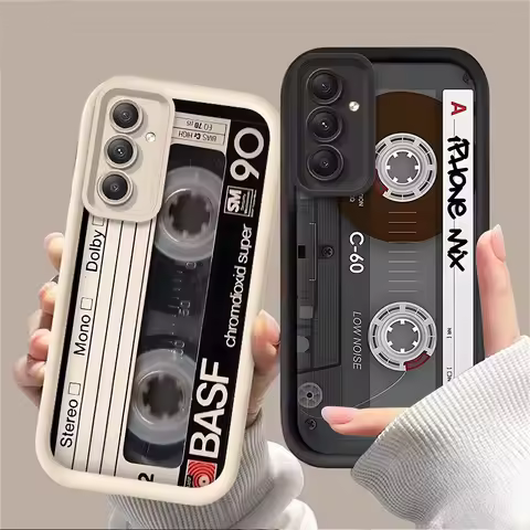 Lucky Tape Pattern Case for Samsung Galaxy A35 A55 A15 A25 A16 A06 A05 A05S A24 A13 A23 A12 A22 A32 A52 A71 A51 4G Silicone Etui