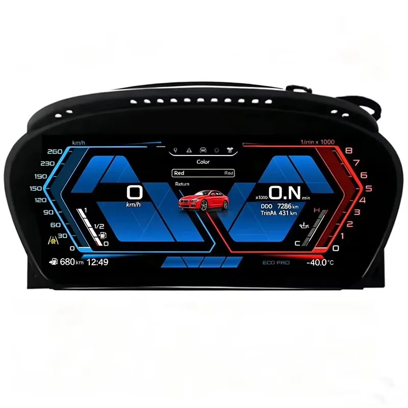 Latest Original Car Digital Speedometer Instrument Cluster for  5 Series E60 E61 E63 E64 LCD Dashboard Instrument