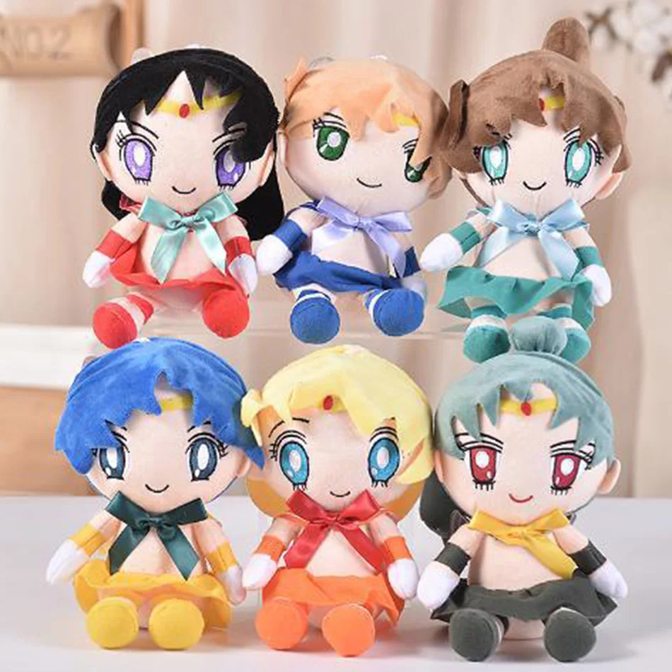 جميل ألعاب من نسيج مخملي الكرتون النمط الياباني محشوة أنيمي الحلو فتاة Plushies محبوب دمية غرفة ديكور الهدايا فتاة