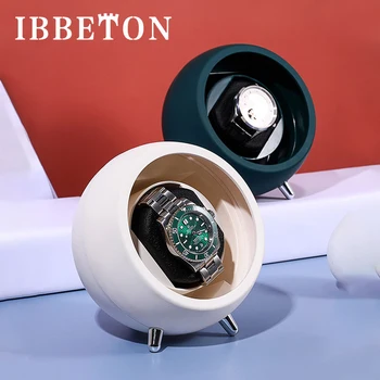IBBETON 단일 시계 와인더, 자동 시계 보관함, USB 케이블 사용, 배터리 포함, Mabuchi Mute Motro
