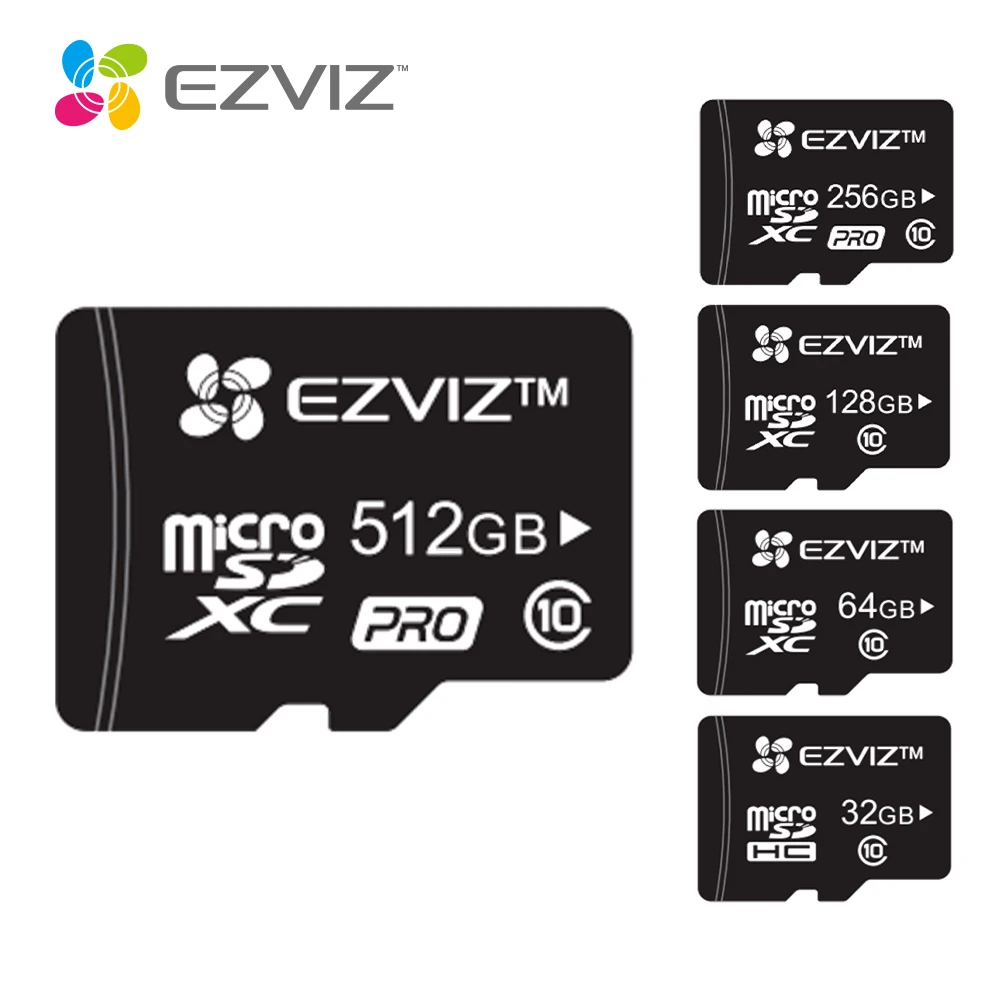 EZVIZ Micro SD, tarjeta de memoria de hasta 90 MB/seg, especialmente para cámaras EZVIZ, videovigilancia para cámaras, tabletas, teléfonos inteligentes