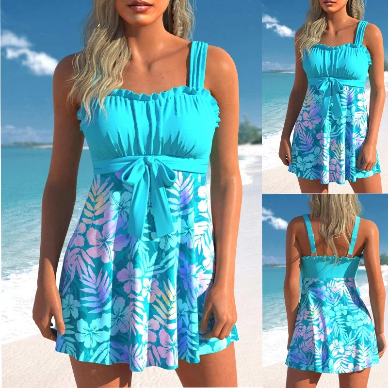 2023 Frauen Strand Bade bekleidung Mode druck Tankini Mode sexy Bade bekleidung Bade bekleidung Bikini Set Sommer Schwimmen zweiteilig Set