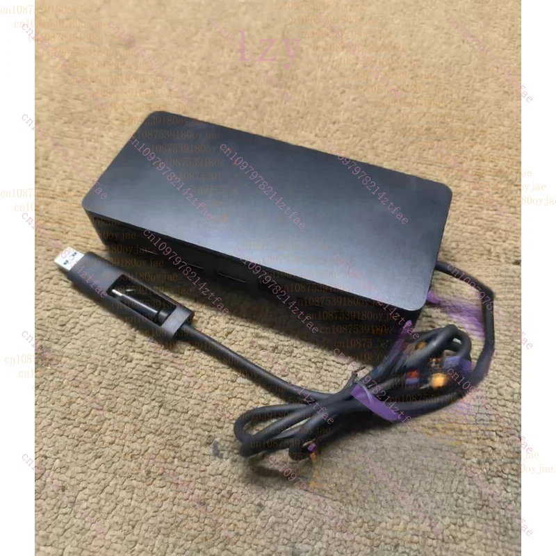 USED Original For Dell D6000 4K Docking Station M4TJG W/ 130W Power Supply Adapter 100% Test OK