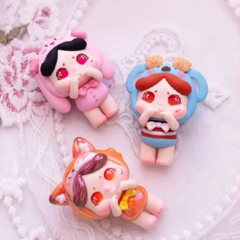 

Натуральные Threebabies Shy ONI Shy Series слепая коробка мини-кукла модные милые настольные украшения из ПВХ декоративные фигурки подарок для девочек